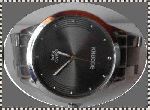 Men's Watch - Knuode K930 Round Fashion (Black on Silwer)