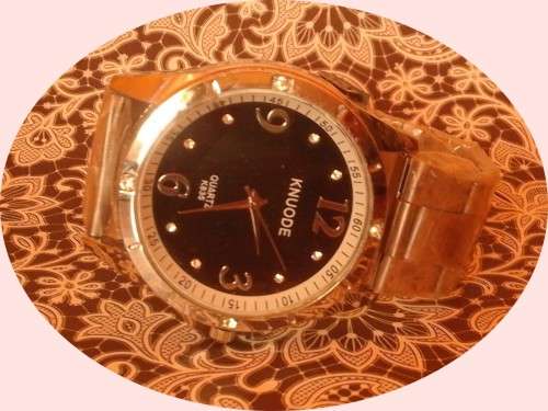 Men's Watch - Knuode K835 Round Fashion with battery (Black/White on Silwer)