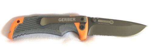 Bear Grylls Gerber Drop Point Scout Survival Knife - with logo on blade