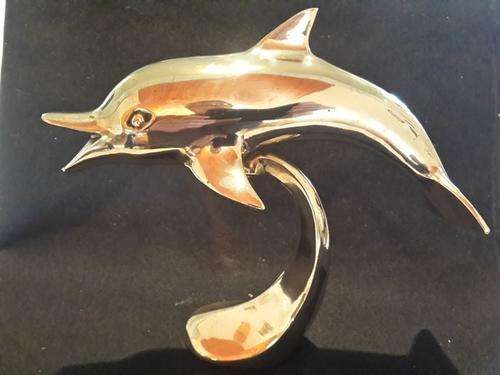 Brass Dolphin paper weight