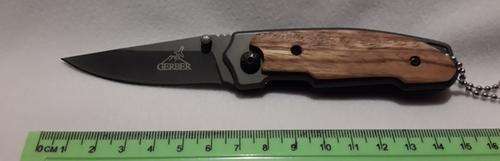 Gerber Rescue  folding knive Pocket Knife with lock Blade and wood on Handle