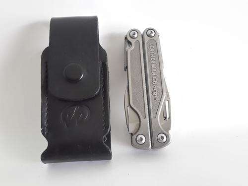 Leatherman Charge TTI Titanium Multitool With Leather Pouch, 4x4 Camping Survival Hunting