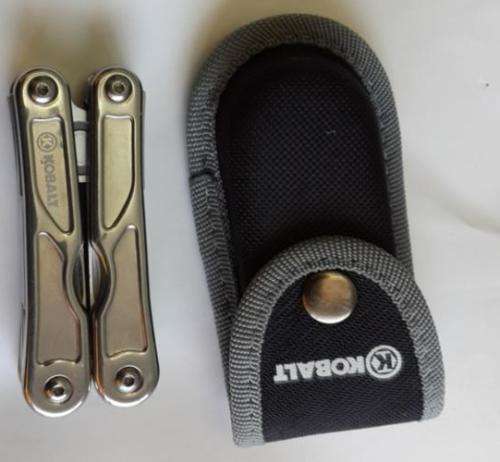Stainless Steel  Multitool with nylon pouch Kobalt