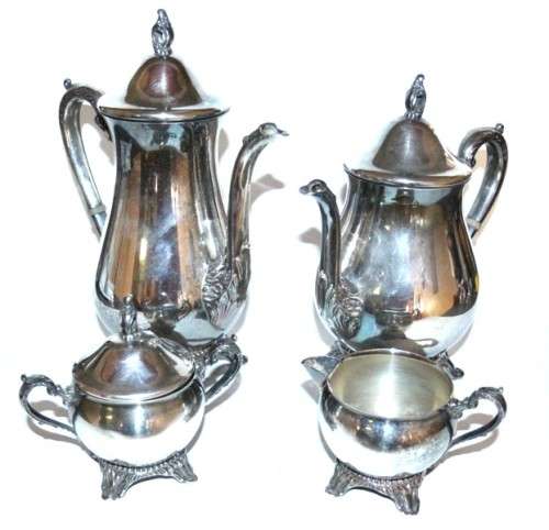 Silver Plated Coffee & Tea set marked Em ESS