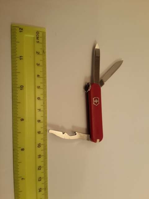 Victorinox Swiss Army Knife -Rover  Red scales With Crosby  Logo