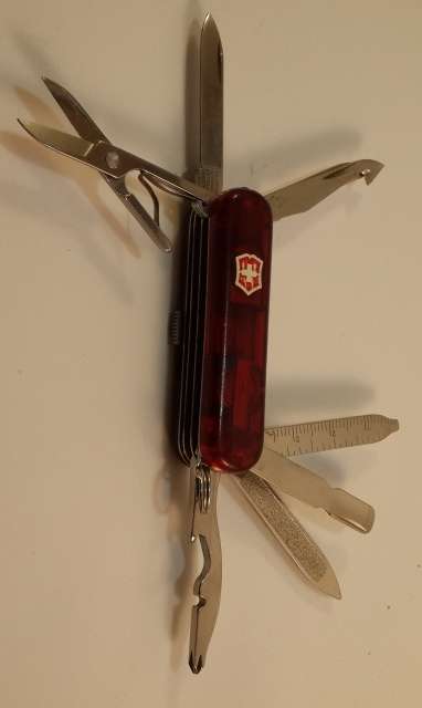 Victorinox Swiss Army Knife - Red -Midnite Mini Champ