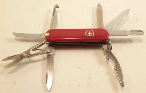 Victorinox Swiss Army Knife - Red  Mini Champ 16 Function