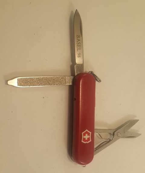 Swiss Lite Army Knife .Victorinox- Classic SD  Red   Scales with Lite