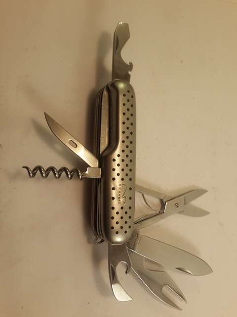 Richartz Solingen Pocket Knife  7 Functions Picnick camping Knife and Fork