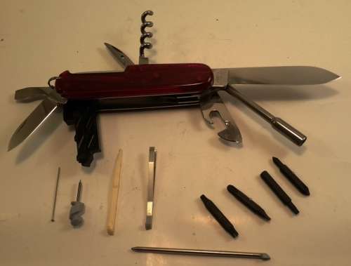 Victorinox -Cybertool 29 Swiss Army Knife Red Translucent Scales