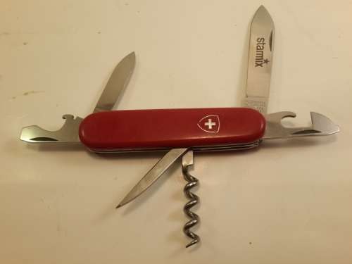 Victorinox Swiss Army Knife - Tourist Red Scales Older Model