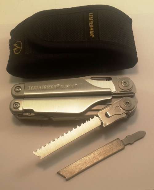 Leatherman Surge with  nylon Pouch. and  diamond file