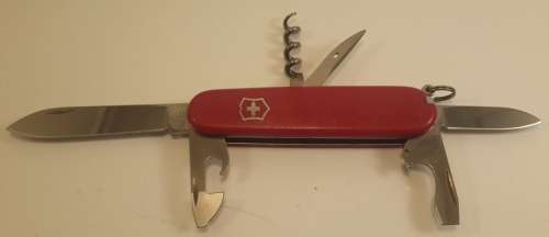 Victorinox Swiss Army Knife - Spartan Red Scales Good  Clean Condition