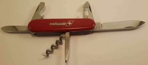 Victorinox Swiss Army Knife - Older  Tourist with  logo Swissair Very Good Condition