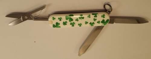 Victorinox Swiss Army Knife - Classic SD White  Scales With Clover in Box