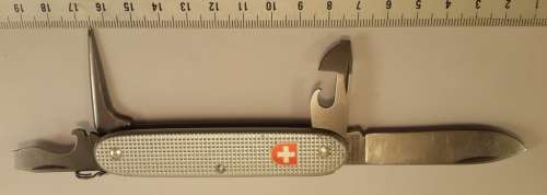 Swiss Army knife Ribbed Alox Soldier  Victorinox  1998 Model Good Condition