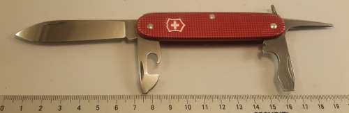 Swiss Army knife Ribbed Alox Pioneer  Red Victorinox