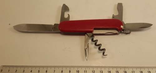 Victorinox Swiss Army Knife -  Spartan/Standard Red Scales  Good Condition