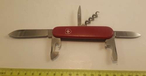 Victorinox Swiss Army Knife -  Spartan/Standard Red Scales  Good Condition