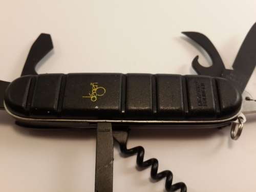 Inox Solingen Pocket knife  Black Scales with Logo