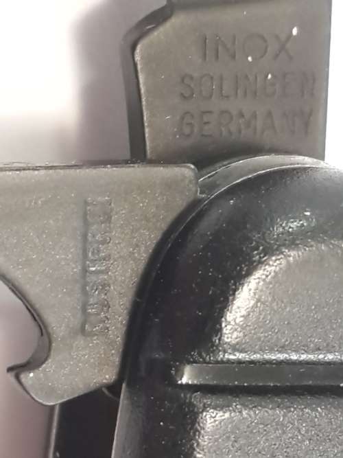 Inox Solingen Pocket knife  Black Scales with Logo