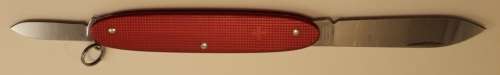 Victorinox Swiss Army Knife -Popular Red Alloy Scales Discontinued circa 1980