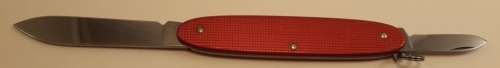 Victorinox Swiss Army Knife -Popular Red Alloy Scales Discontinued circa 1980