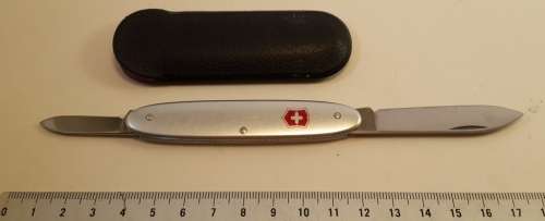 Victorinox Swiss Army Knife -Secretary Silver Alloy Scales and Pouch