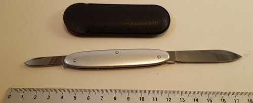 Victorinox Swiss Army Knife -Secretary Silver Alloy Scales and Pouch