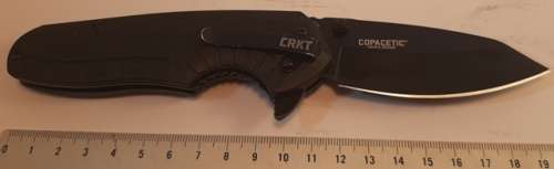 CRKT  folding  Pocket Knife with side clip and lock Blade Copacetic