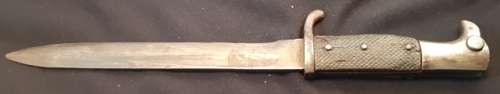 WW2 German WKC Short Dress Bayonet Without Scabbard Been Through the wars
