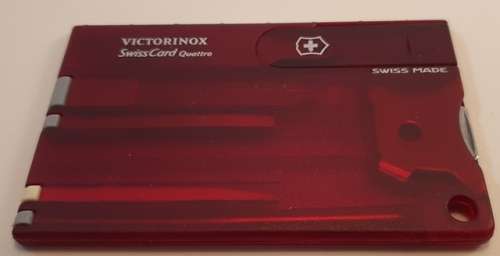 Victorinox Swiss Card Red Quatro