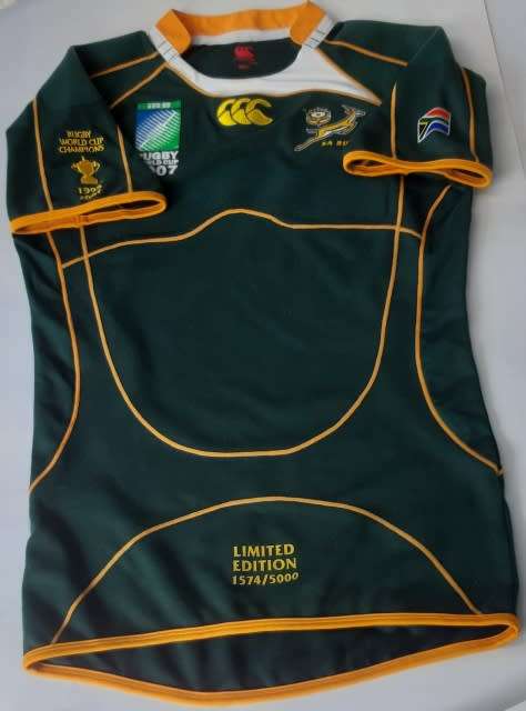 SA rugby Canterbury Sasol springbok rugby jersey 1995 - 2007