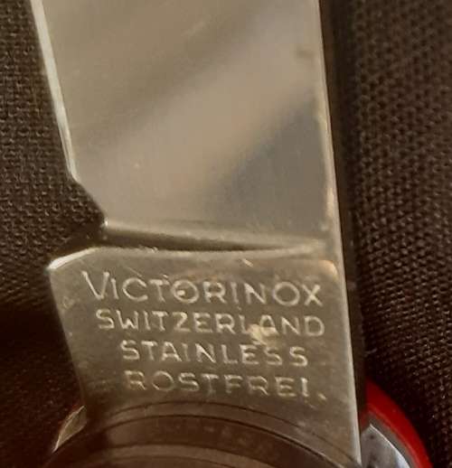 Victorinox Swiss Army knife (Huntsman)Older model Lighter shade of Red scales