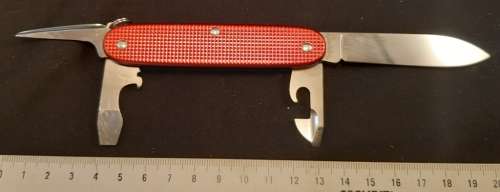 Swiss Army knife Ribbed Alox Pioneer  Red Victorinox