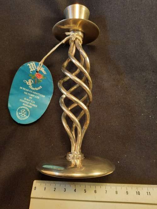 Silver Ware Royal Sabre epns  candle holder Hight 15.5 x 6.5 cm