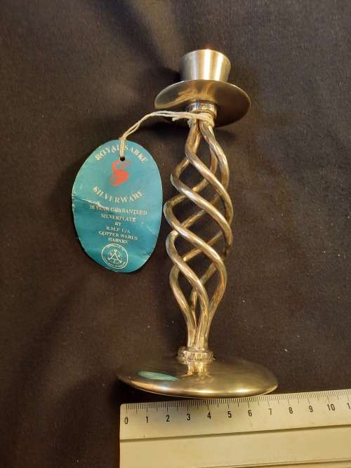 Silver Ware Royal Sabre epns  candle holder Hight 15.5 x 6.5 cm
