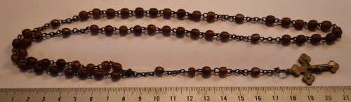 Vintage Rosery with Brown  beads