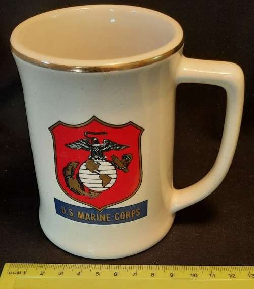 Beer Mug Tankard US Marine Corps With  Logo
