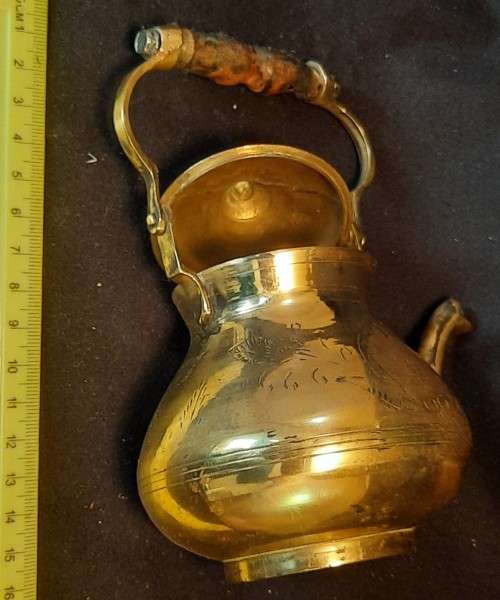 Brass Kettle with Lid