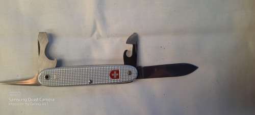 Swiss Army knife Ribbed Alox Soldier   Victorinox 1984 Collectors alox