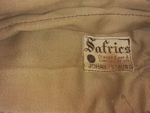 Vintage WW2 Khaki Side Cap