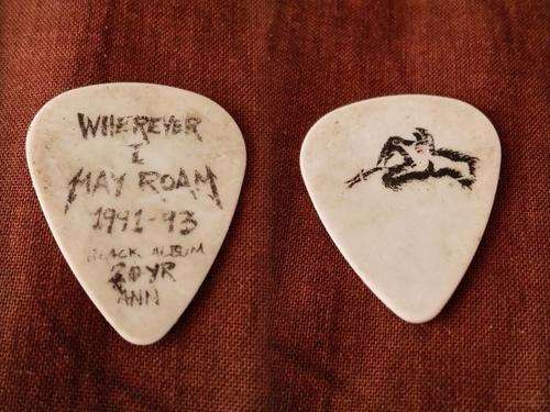 Metallica's lead guitarist Kirk Lee Hammett's Guitar Pick