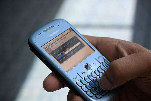 Blackberry Curve 8520 Frost Blue