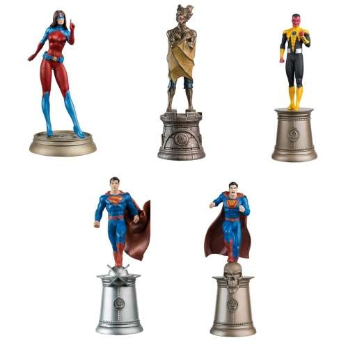 DC COMICS - FIVE FIGURINES AS ILLUSTRATED.