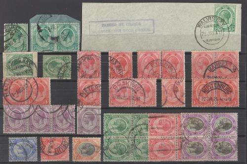 UNION OF SOUTH AFRICA - USED KING'S HEADS.