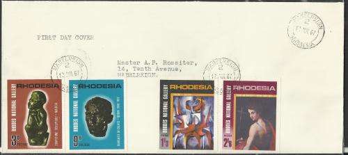 RHODESIA - "RHODES NATIONAL GALLERY" - "BODIN" FLAW ON FDC!