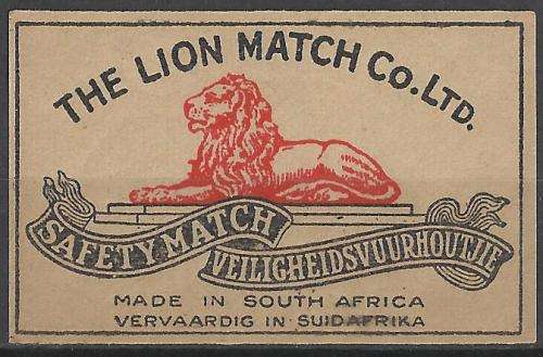 VINTAGE MATCH BOX LABEL AS ILLUSTRATED.