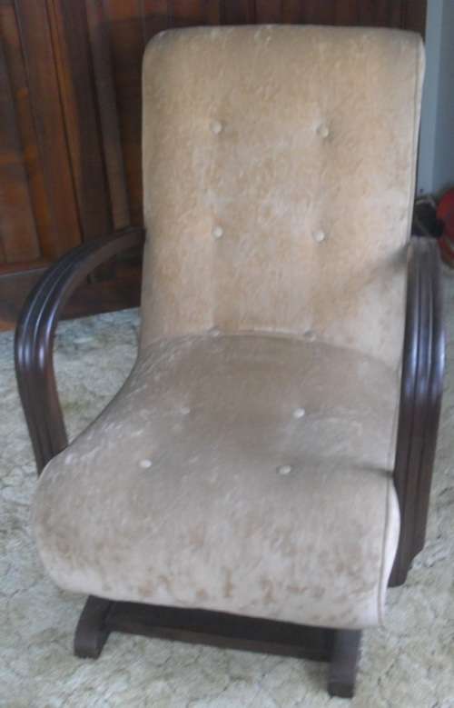 BUYER TO COLLECT IN PRETORIA - ROCKING CHAIR, 1950's