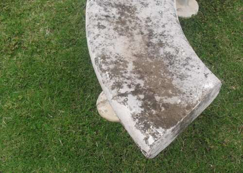 BUYER TO COLLECT IN PRETORIA - CONCRETE GARDEN BENCH, 1980's!